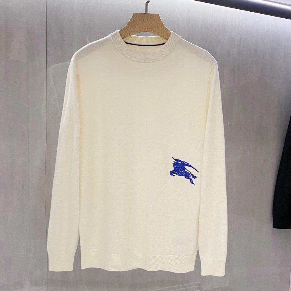 Burberry White Classical Pattern Sweaters - image 1